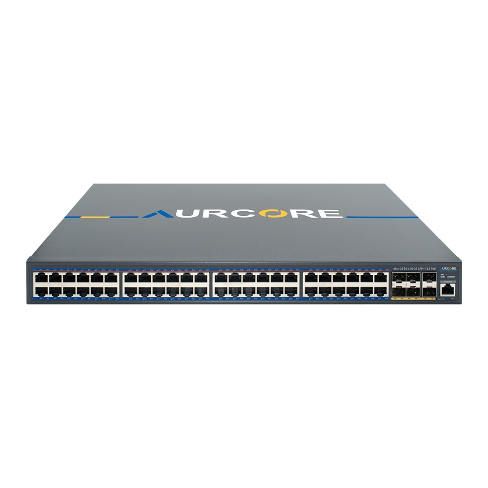 AES4002P | 48 x GE, 6 x 10 GE SFP+, L3 PoE+